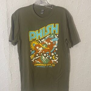 Phish Graphic Olive Green T-Shirt Labor Day 2022. Collectors and Fans.